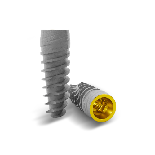 Collar de implante anodizado